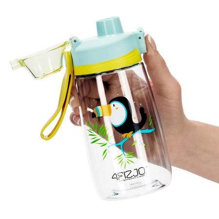 Gyerek kulacs, tukános minta, 550 ml