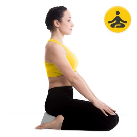 ZAFU kerek meditációs párna, szürke