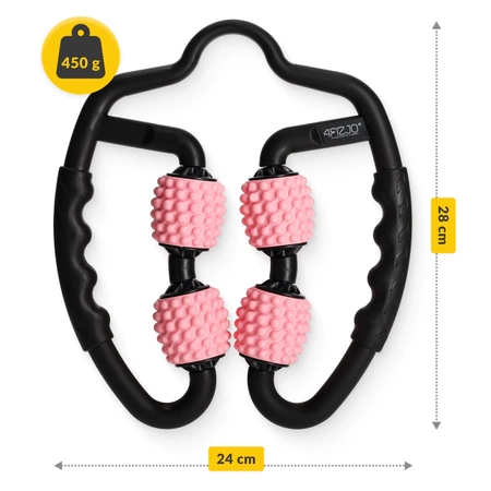 Bordázott masszázsroller, rózsaszín