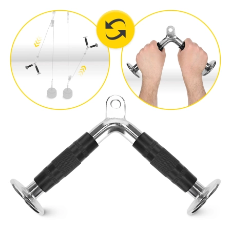 V-alakú tricepsz lehúzó