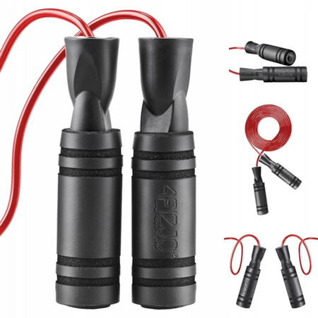 BASIC csúszásmentes markolatú ugrálókötél, piros