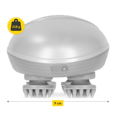 Elektromos vízálló fejmasszírozó, fehér