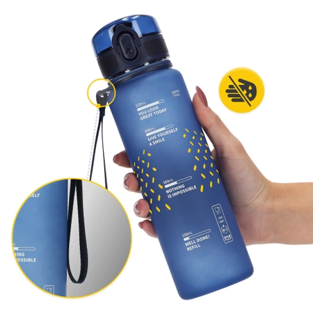 Sportkulacs, 650 ml, kék