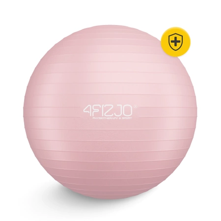 Felfújható gimnasztikai labda, 65 cm, rózsaszín