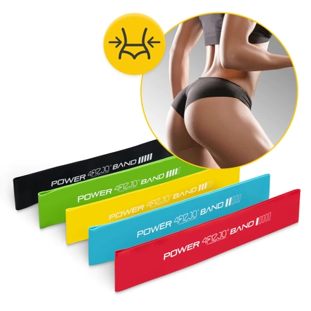 MINI POWER BAND erősítő gumiszalag szett, 5 db