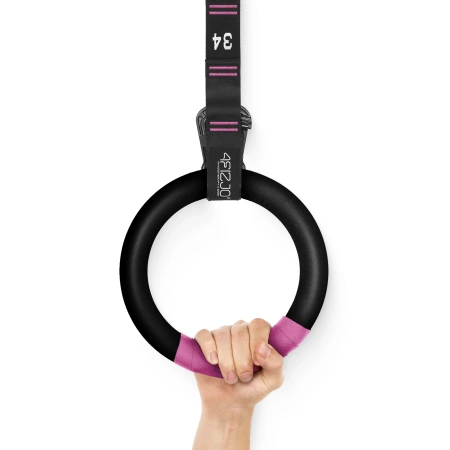 ABS húzódzkodó torna gyűrűk, fekete és rózsaszín