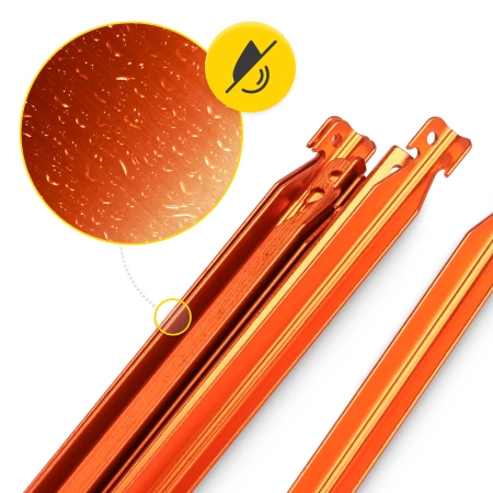 V-alakú alumínium sátorcövek, 18 cm, 10 db