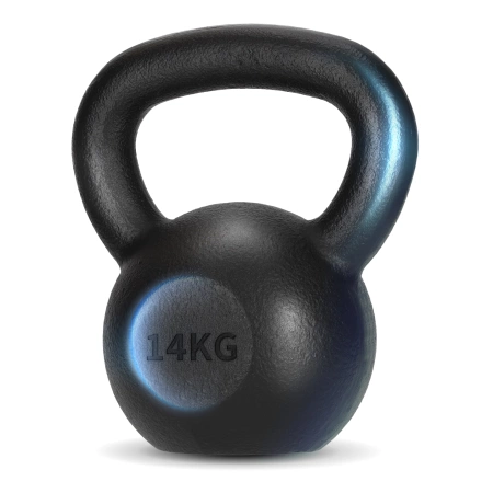 Öntöttvas kettlebell, 14 kg