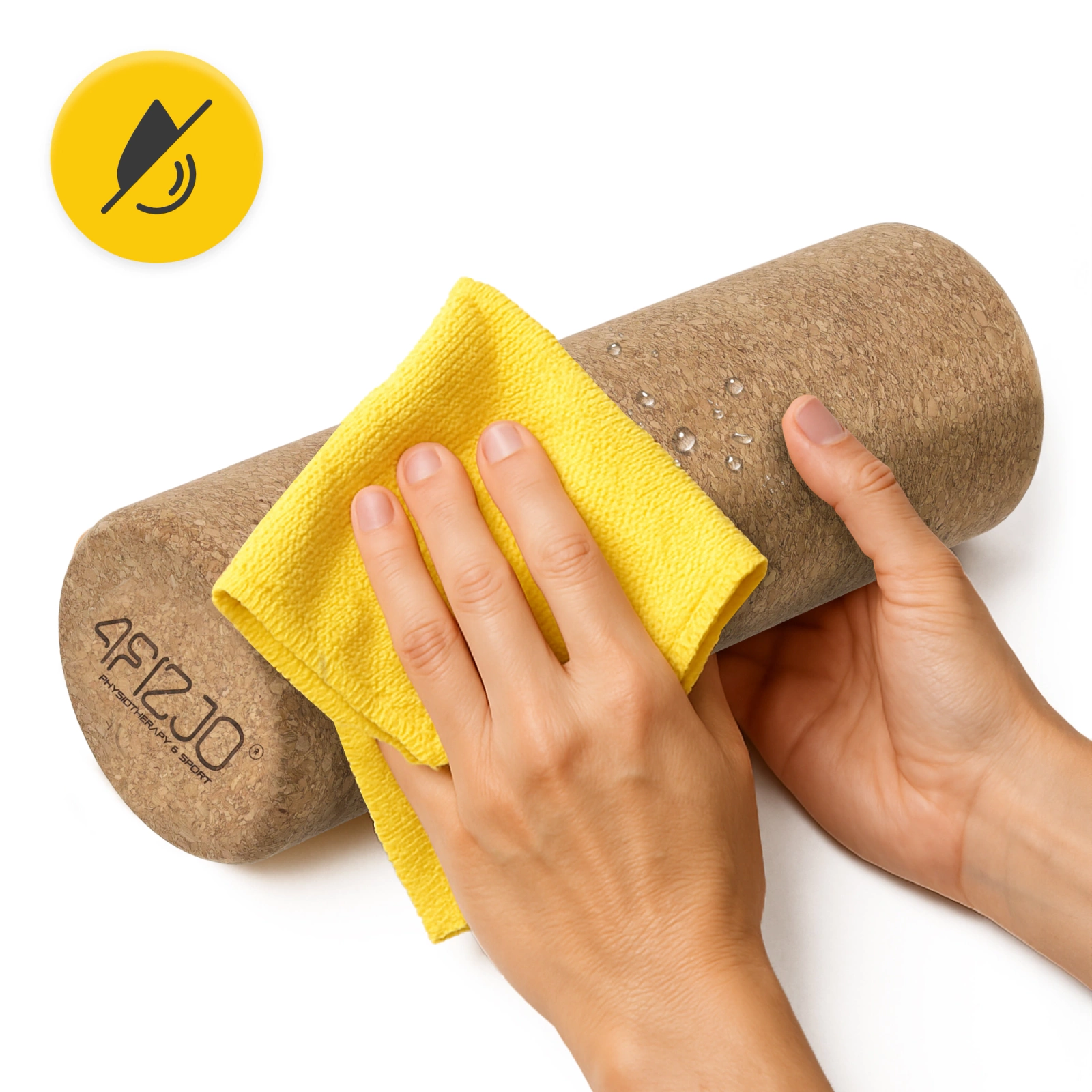 Gładki wałek do masażu korkowy