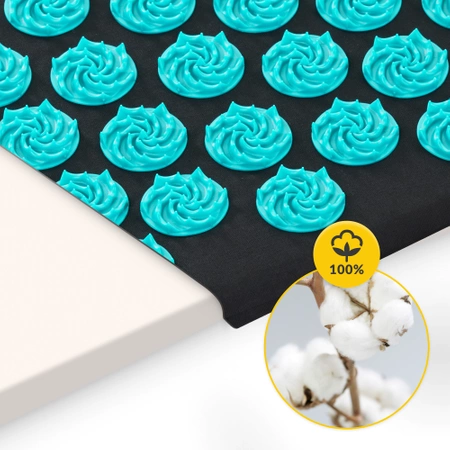 ERGO akupresszúrás matrac párnával, XL, kék