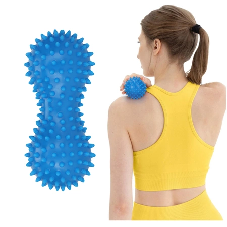 Szenzoros dupla masszázslabda, kék