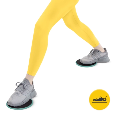 SLIDE csúszókorong edzéshez, 2 db, zöld