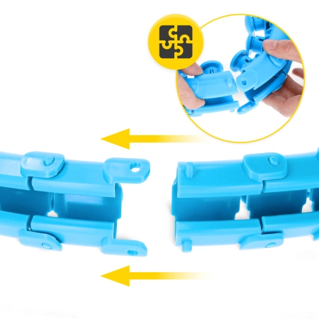 Súlyozott masszírozó hullahopp karika, kék