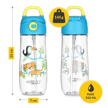 Gyermek kulacs, lufis dzsungel, 550 ml