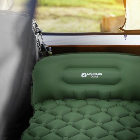 Mountain Goat egyszemélyes felfújható túramatrac, khaki