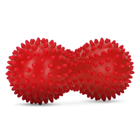 Szenzoros dupla masszázslabda, piros