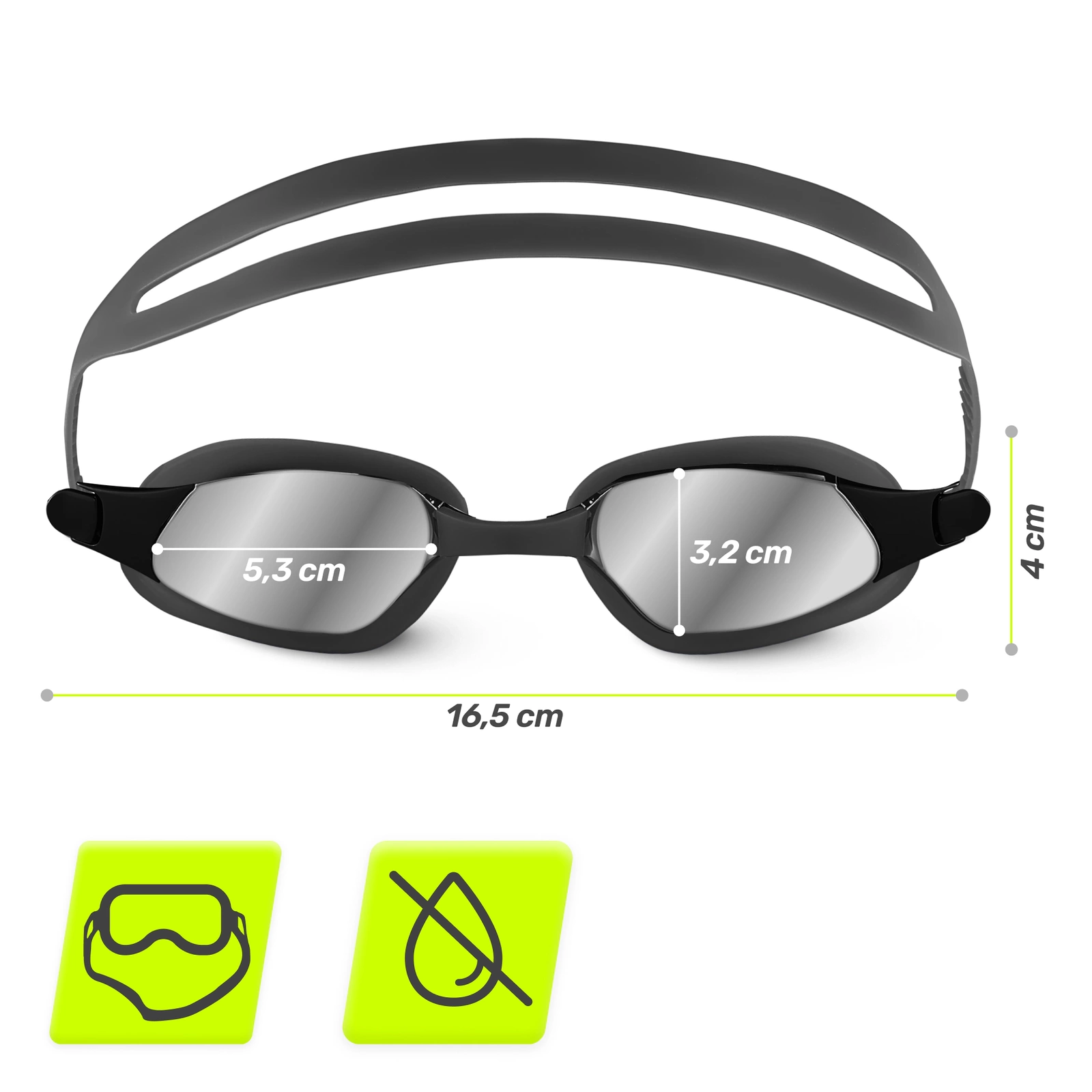 OKULARKI PŁYWACKIE DO PŁYWANIA NA BASEN SPORTOWE OKULARY