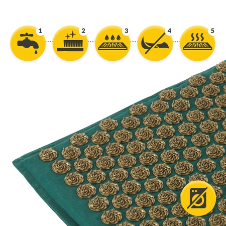 ECO akupresszúrás matrac hajdina- és töltettel, zöld