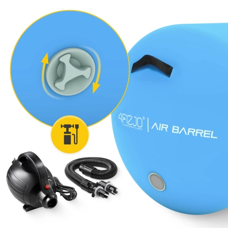 AIR BARREL felfújható tornahenger, 75 cm, kék
