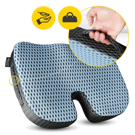 Ortopéd ülőpárna, kék