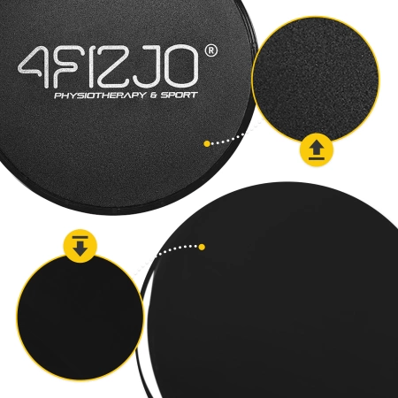 SLIDE csúszókorong edzéshez, 2 db, fekete