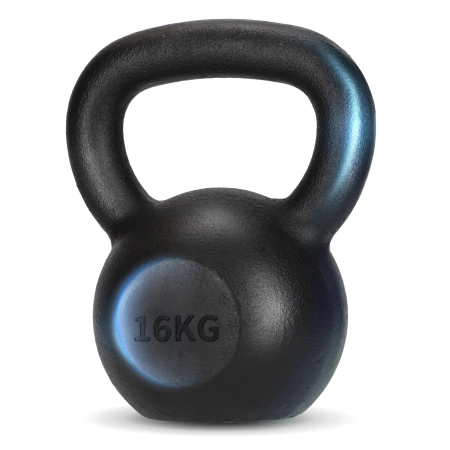 Öntöttvas kettlebell, 16 kg