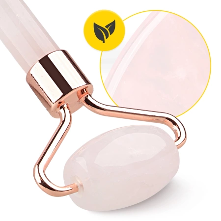 Természetes rózsakvarc arcgörgő