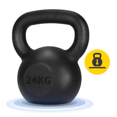 Öntöttvas kettlebell, 24 kg