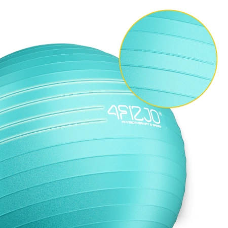 Felfújható gimnasztikai labda, 85 cm, mentazöld