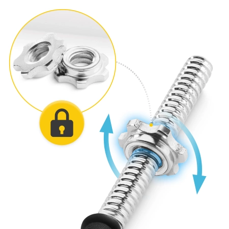 Bőröndöt tartalmazó acél súlyzókészlet, 20 kg