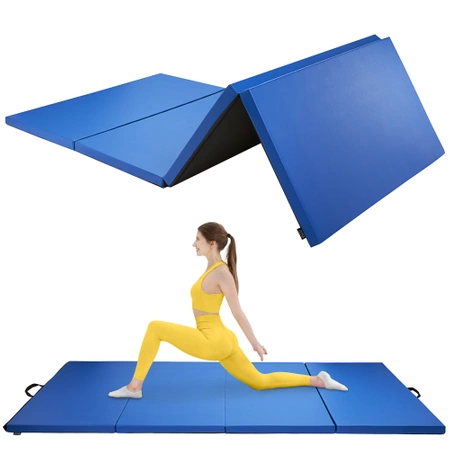 Összehajtható tornaszőnyeg, XL, kék