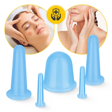 FACE+ szilikonköpöly készlet, 5 db, kék