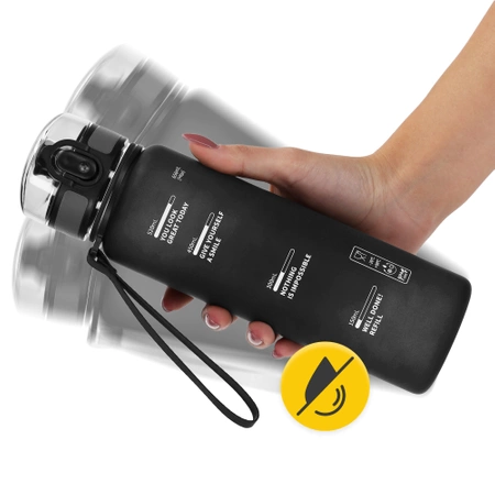 Sportkulacs, 650 ml, fekete