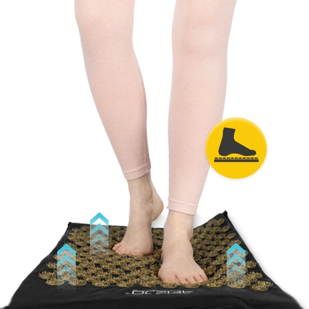 ERGO párnával ellátott akupresszúrás matrac, fekete