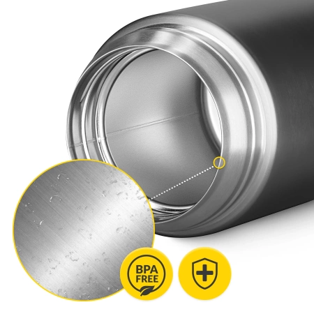 720 ml-es rozsdamentes acél ebédtermosz, ezüst