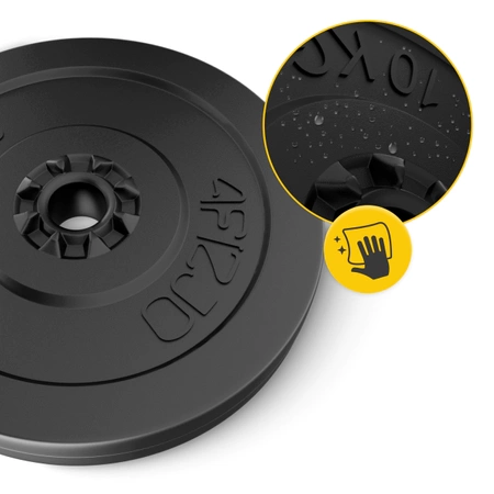 Bitumen súlytárcsa 2 x 10 kg