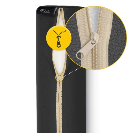 Masszázs henger, 30 x 10 cm, fekete