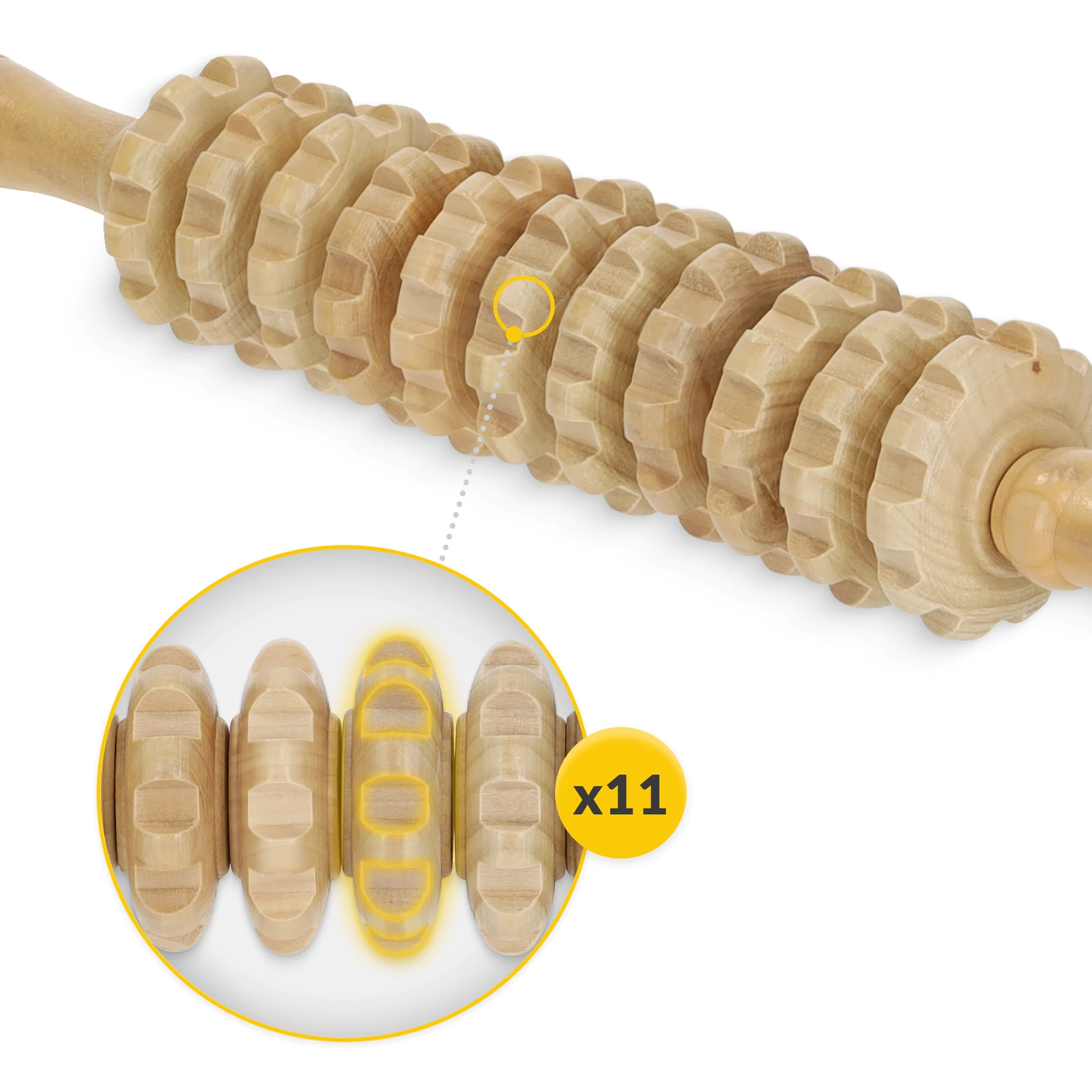 drewniany walek do masazu antyceluitowego