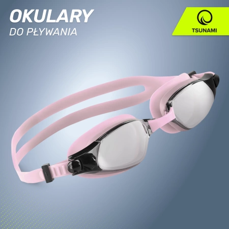 TSUNAMI úszószemüveg rózsaszín