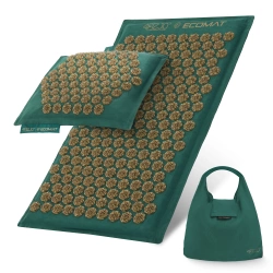 ECO akupresszúrás matrac hajdina és kókusz töltettel, zöld
