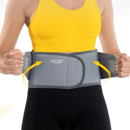 Ortopéd derékrögzítő, S, szürke