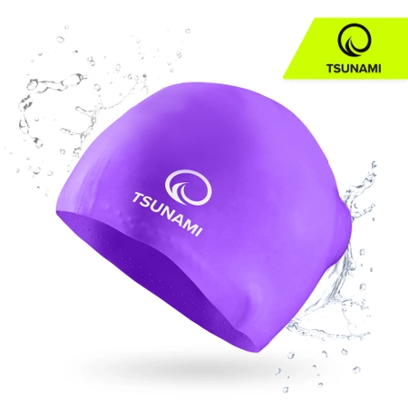 TSUNAMI unisex úszósapka, lila
