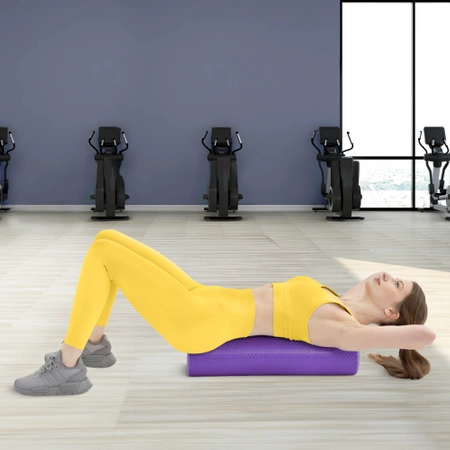 CARE+ bordázott masszázshenger, 90 cm, lila