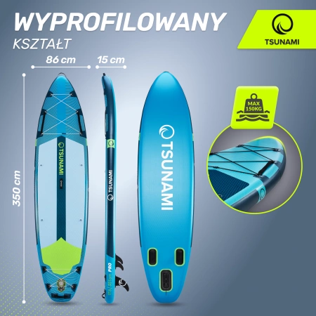 TSUNAMI PRO SUP deszka, 350 cm, T15
