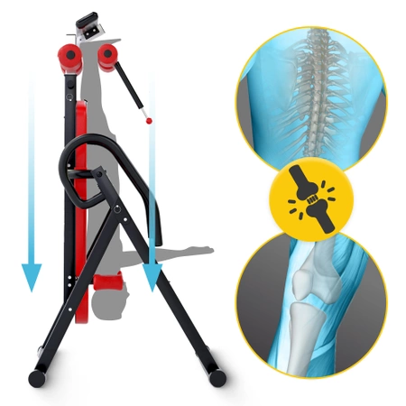 Gerincnyújtó pad, piros