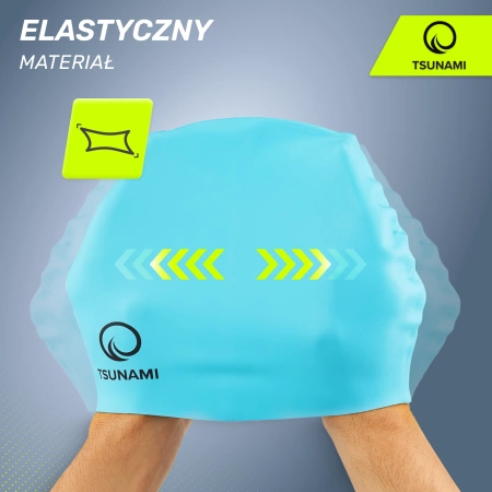 TSUNAMI gyerek úszósapka, kék