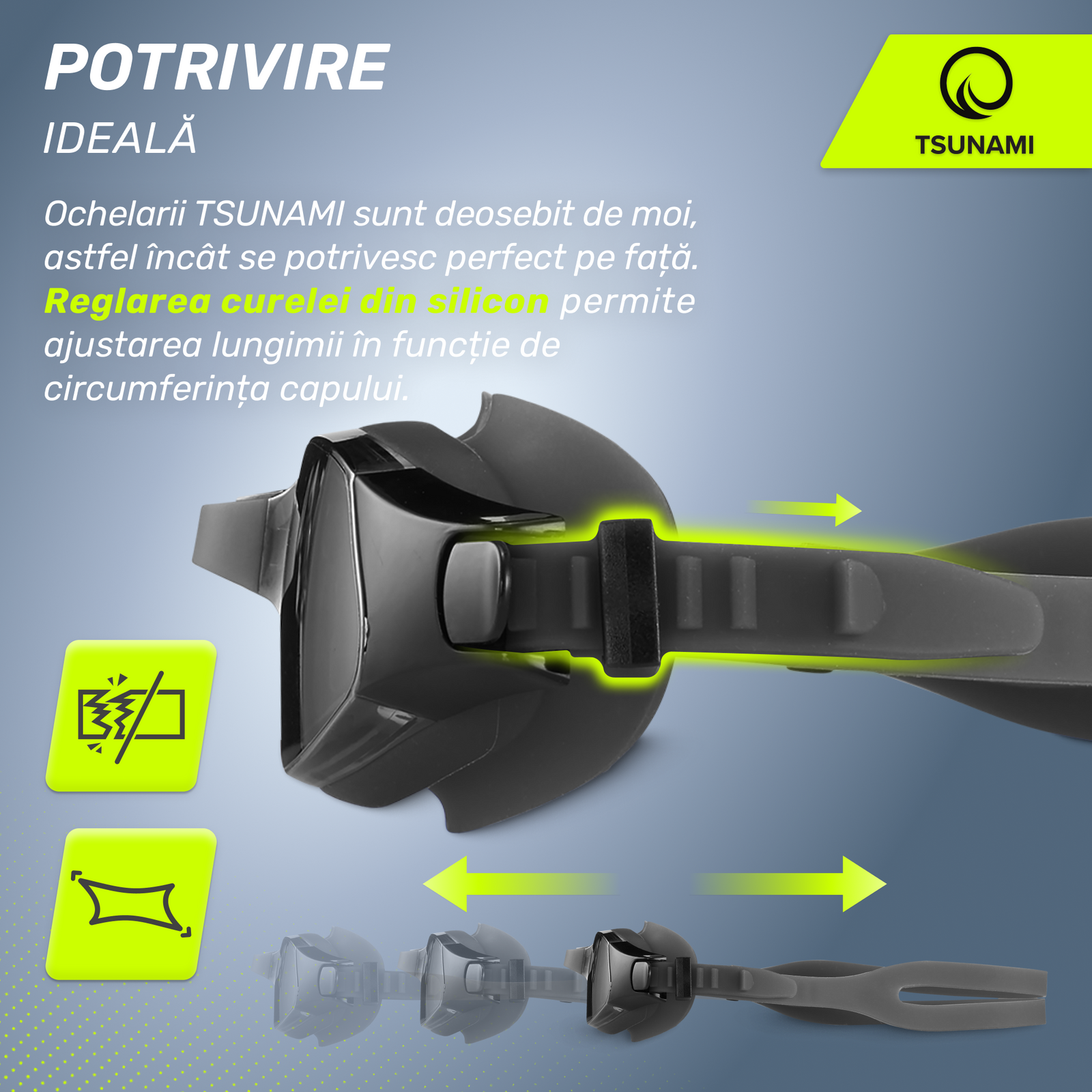 Ochelari de înot TSUNAMI 