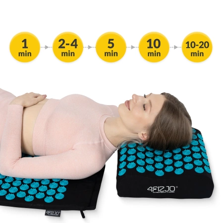 ERGO párnával ellátott akupresszúrás matrac, kék