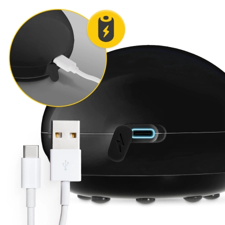 Elektromos köpölyöző, fekete