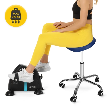 ERGO nyeregülésű forgó masszázsszék, kék